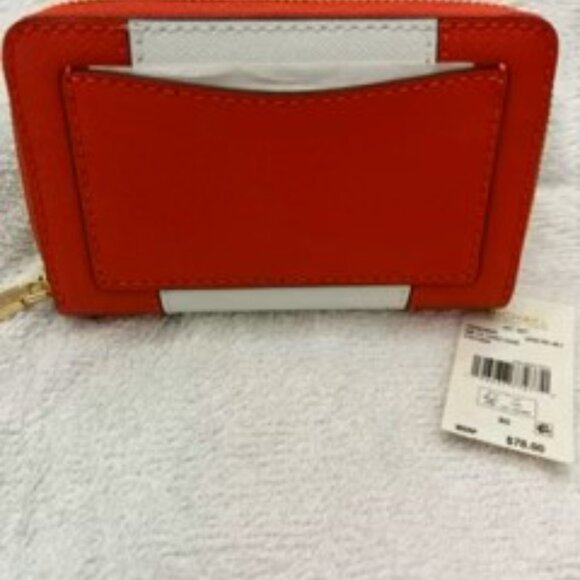 Michael Kors "spiced coral" handbag PLUS matching small wallet NWT - Picture 8 of 9
